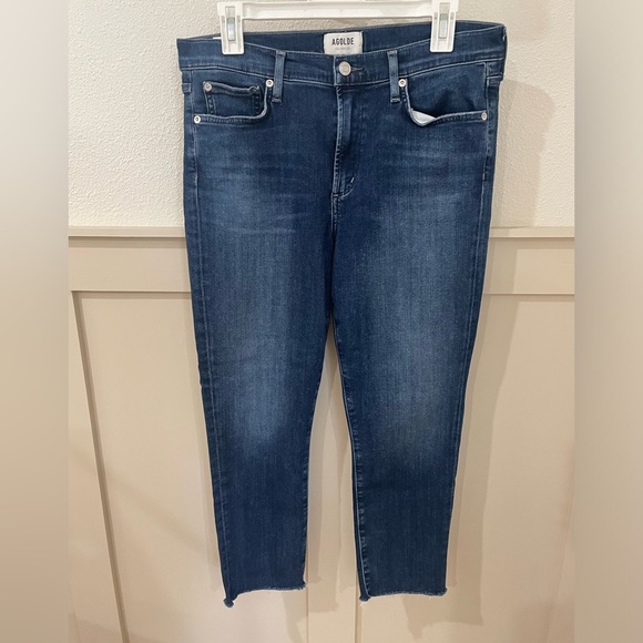 Agolde Sophie High Waisted Jeans Cropped Size 31 - Picture 3 of 9